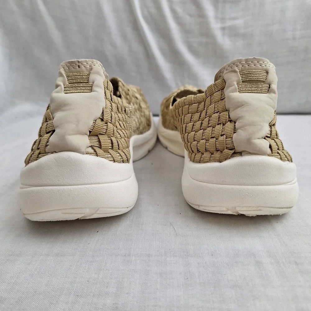 Easy Spirit Gold 10 Woven Slip On Esquest Women 16410215 Shoe Sneakers e360